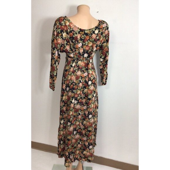 Jazz II Vintage Floral Dress Y2K Womens 12 - Picture 2 of 10